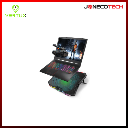 Glare Quiet Cooling Laptop Stand with Rainbow LED Lights
