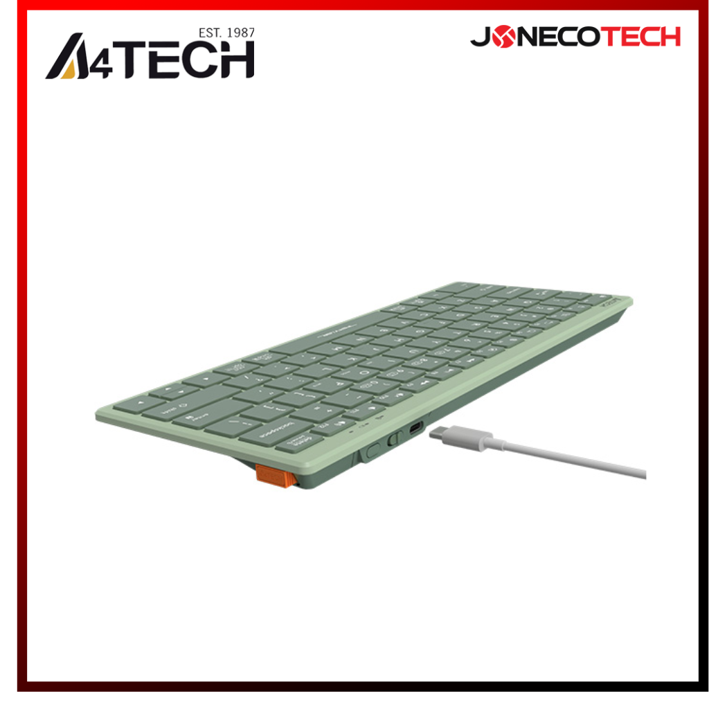 A4Tech Fstyler Bluetooth & 2.4G Wireless Keyboard FBX51C (Matcha Green)