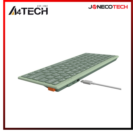 A4Tech Fstyler Bluetooth & 2.4G Wireless Keyboard FBX51C (Matcha Green)