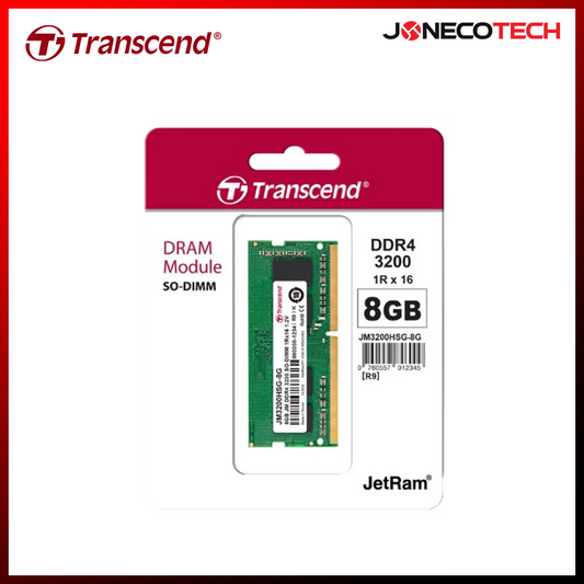 Transcend JetRam 8GB DDR4 3200 MHz SODIMM Laptop Memory Ram