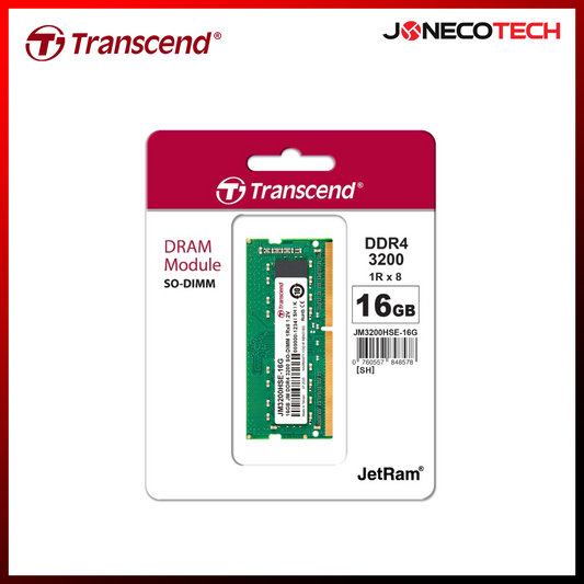 Transcend 16GB DDR4-3200MHz SODIMM JM3200HSE Memory