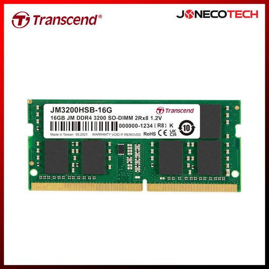 Transcend JetRam 16GB DDR4 3200 MHz SODIMM Laptop Memory Ram