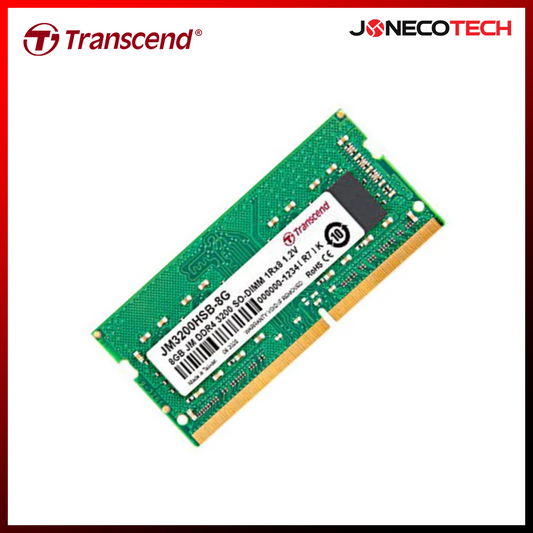 Transcend Jetram 8GB DDR4 3200MHZ CL22 SODIMM (JM3200HSB-8G)