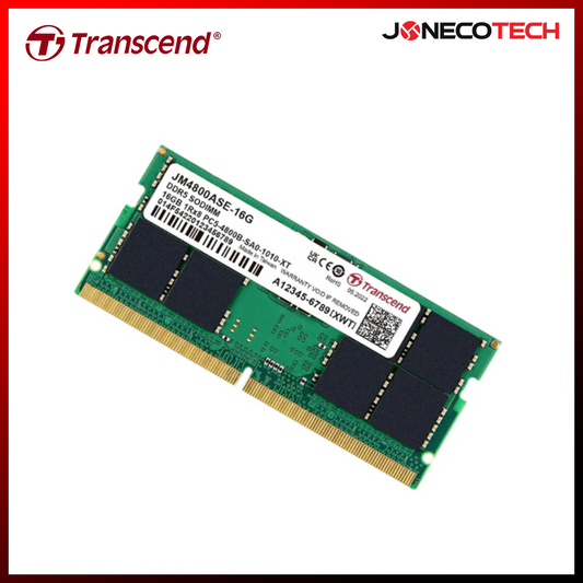 Transcend 16GB JM4800 DDR5 4800 SO-DIMM 1Rx82Gx8 CL40 1.1V (JM4800ASE16G)