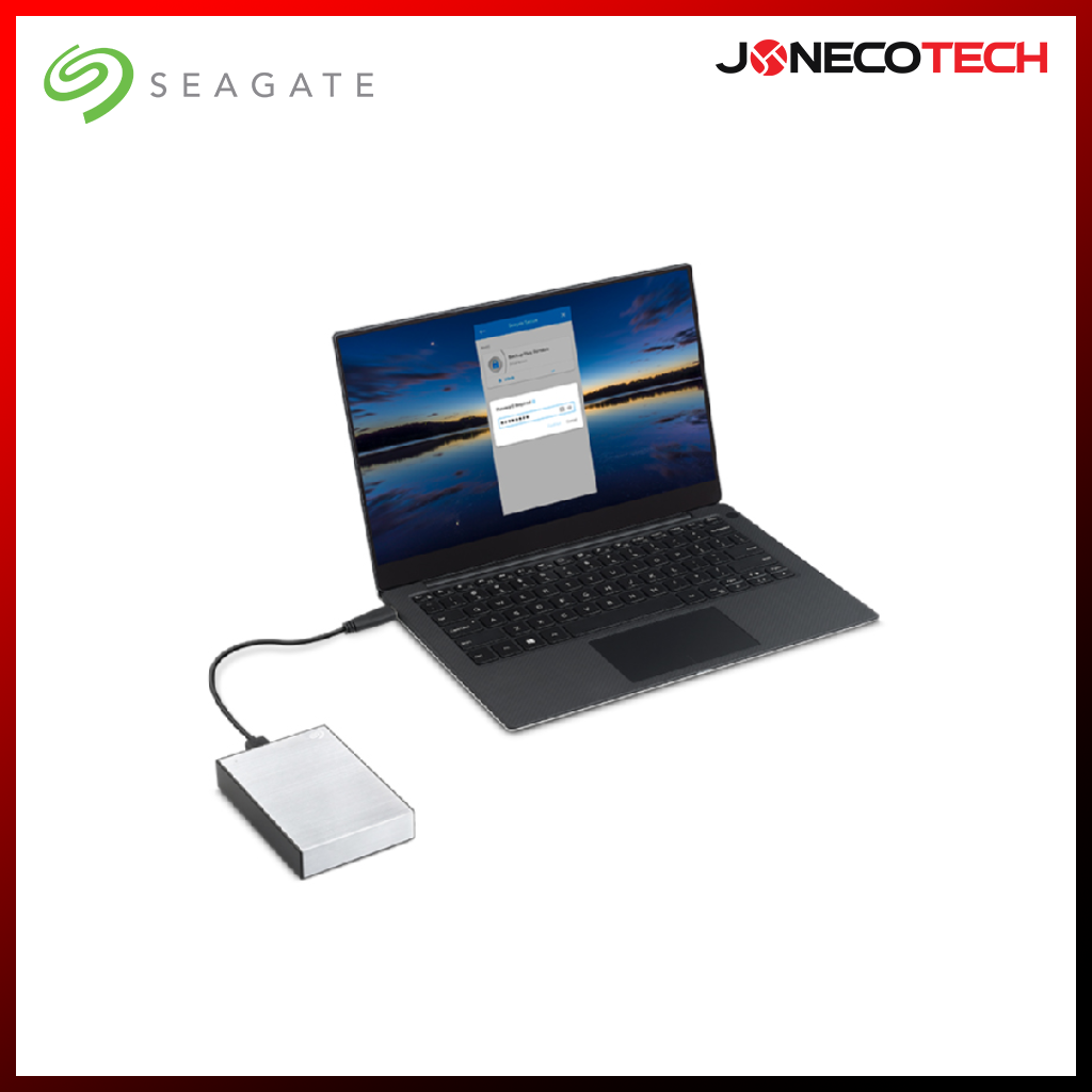 Seagate STKY1000401 1TB One Touch with Password USB3.0 Silver
