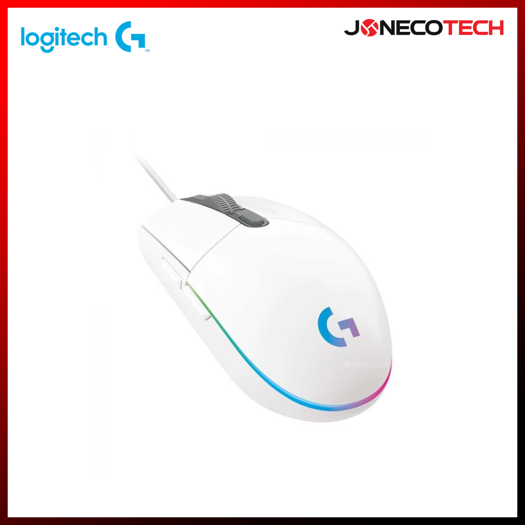 Logitech G102 Lightsync Gaming Mouse (White)
