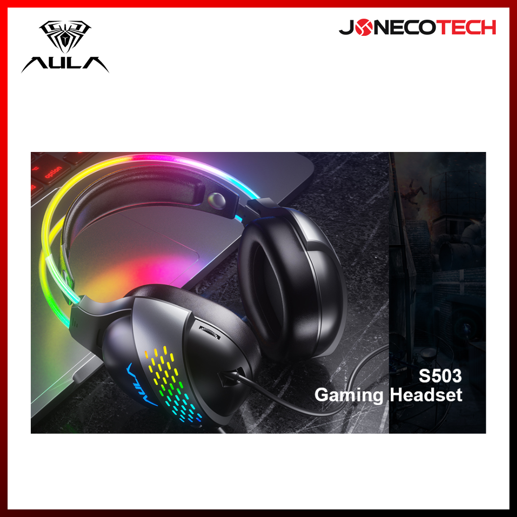 Aula S503 wired gaming Headset Head Beam Glow