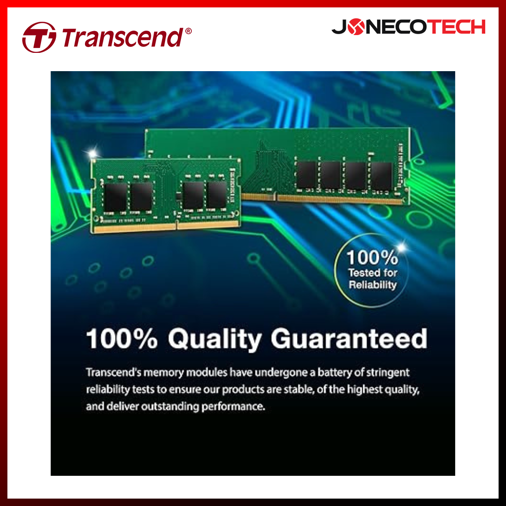 Transcend 8GB DDR4 3200MHZ U-DIMM JM3200HLG-8G Memory