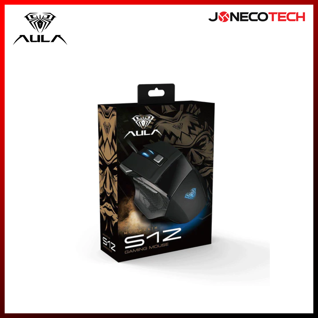 Aula Mountain S12 Wired Gaming Mouse With 7 Customized Marco Keys