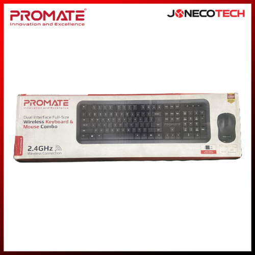 Promate Procombo-6 Dual Interface Full-Size Wireless Keyboard/ Mouse Combo