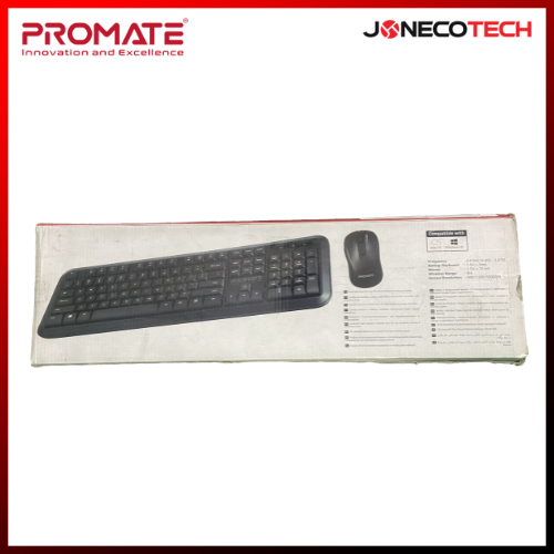 Promate Procombo-6 Dual Interface Full-Size Wireless Keyboard/ Mouse Combo