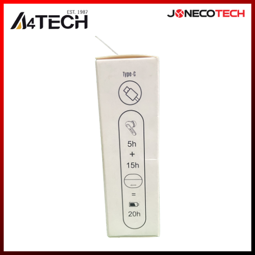 A4TECH B25 True Wireless Bluetooth Earphones (Grayish White)