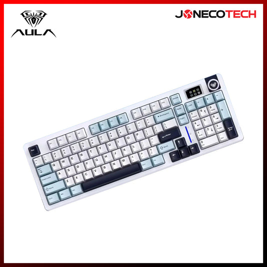 AULA S98 3 IN 1 RGB GAMING MECHANICAL HOT SWAPPABLE KEYBOARD WHITE