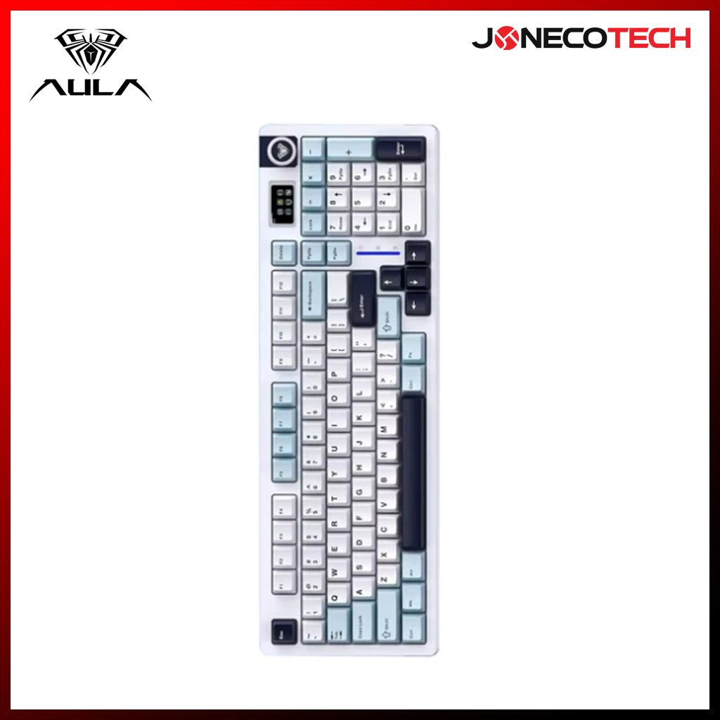 AULA S98 3 IN 1 RGB GAMING MECHANICAL HOT SWAPPABLE KEYBOARD WHITE