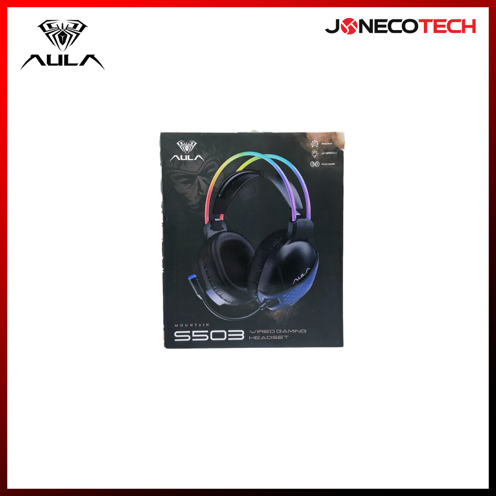 Aula S503 Wired Gaming Headset Head Beam Glow