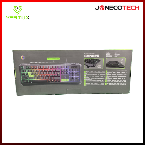 Radiance Ergonomic Backlit Wired Gaming Keyboard