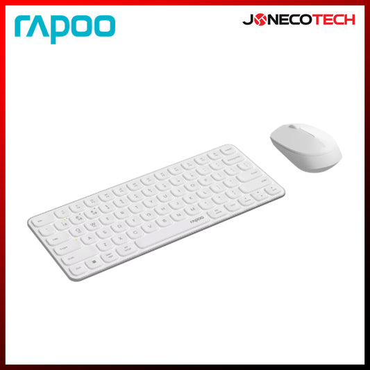 RAPOO 9010M ULTRA-SLIM MULTI-MODE WIRELESS KEYBOARD AND MOUSE COMBO WHITE