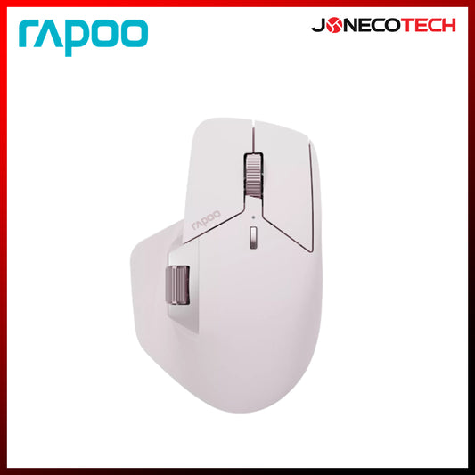 RAPOO MT760L MULTI-MODE WIRELESS ERGONOMIC MOUSE PINK