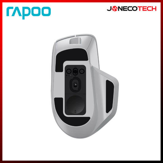 RAPOO MT760L MULTI-MODE WIRELESS ERGONOMIC MOUSE WHITE GREY
