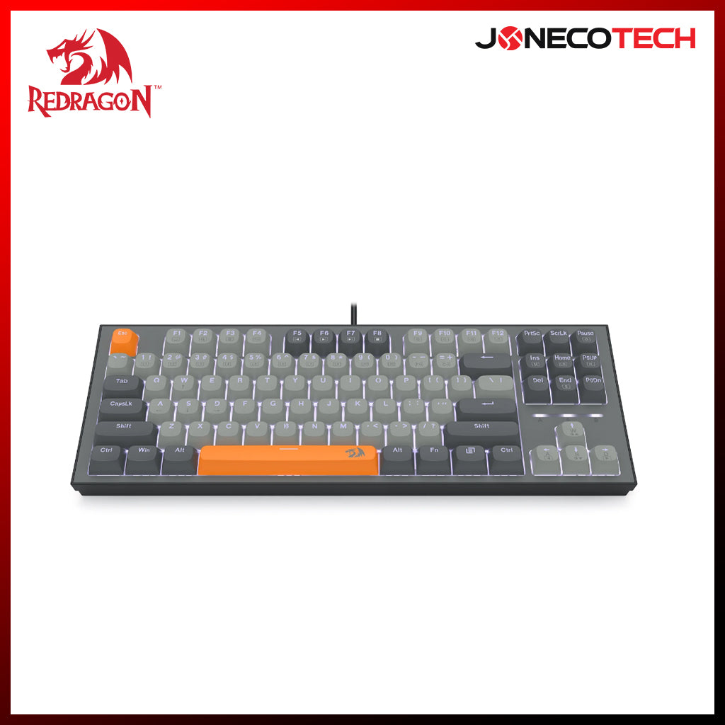 Redragon K611-GGO Bes Wired USB Mechanical Gaming Keyboard (RPC Linear Switch) (Grey/Orange)