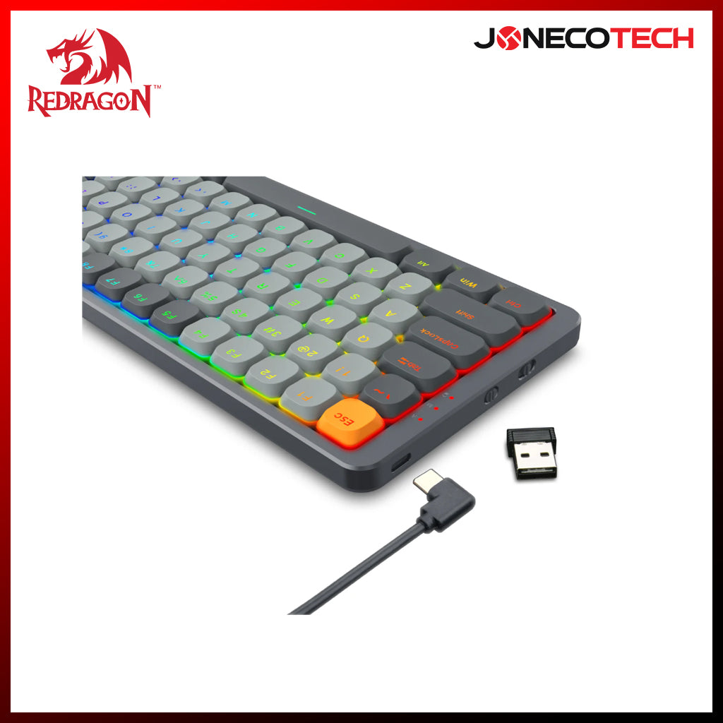 REDRAGON K652GG AZURE RED SWITCH KEYBOARD