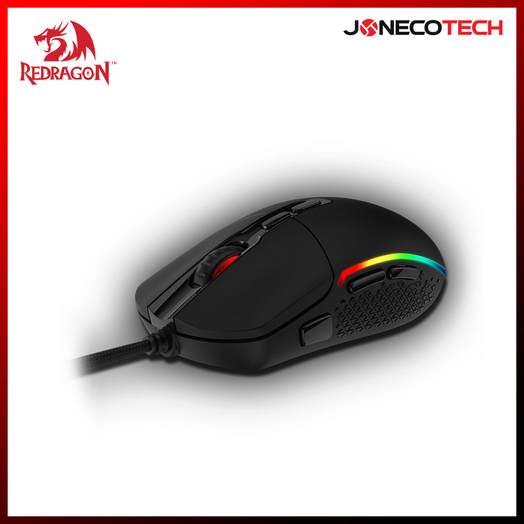 REDRAGON M719 RGB INVADER WIRED GAMING MOUSE BLACK