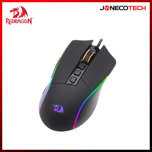REDRAGON M812 RGB PLANK WIRED GAMING MOUSE BLACK