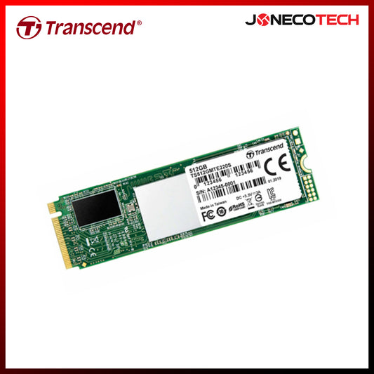TRANSCEND M.2 PCIE SSD (MTE220S) W/ DRAM 512GB