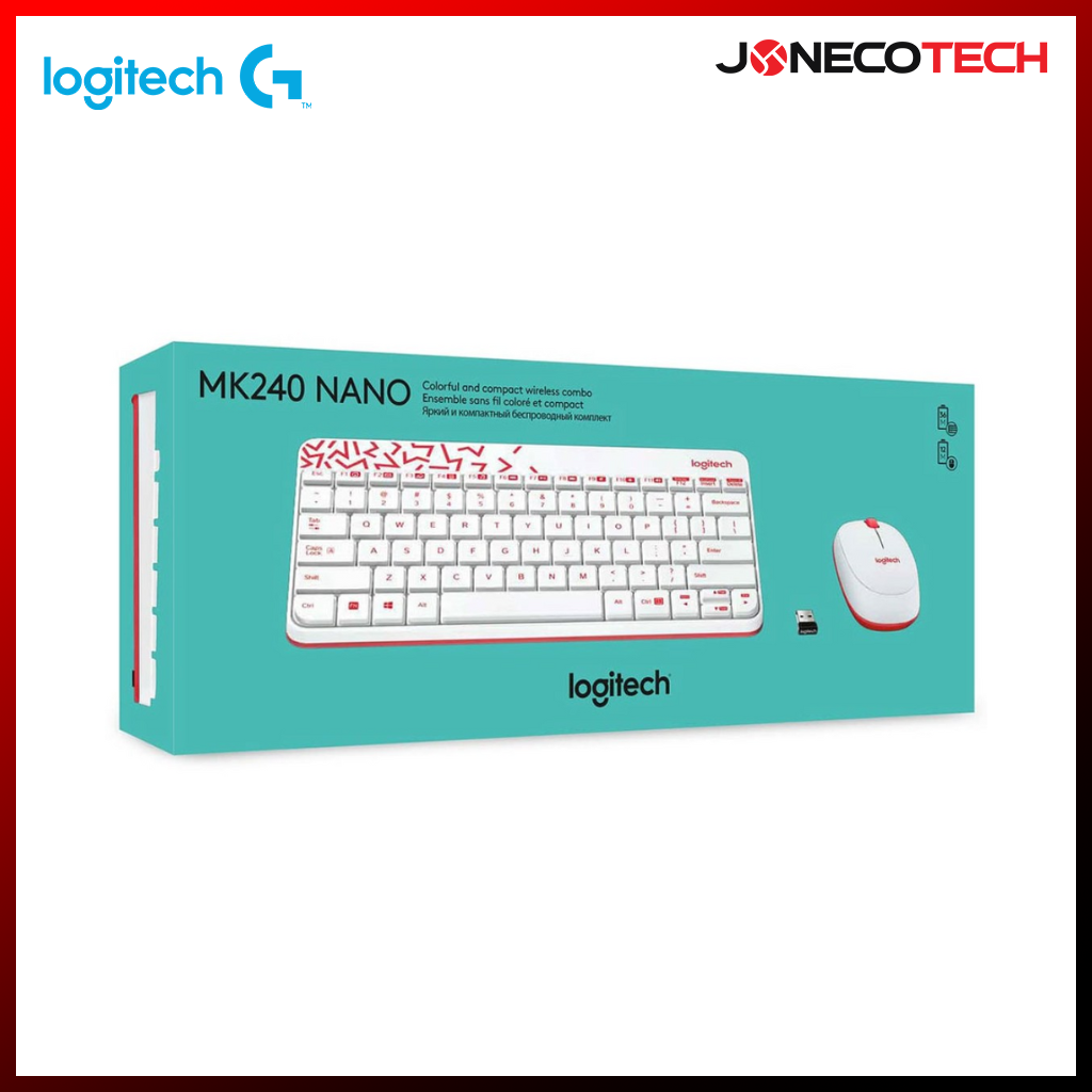 LOGITECH MK240 NANO WIRELESS KB & MOUSE