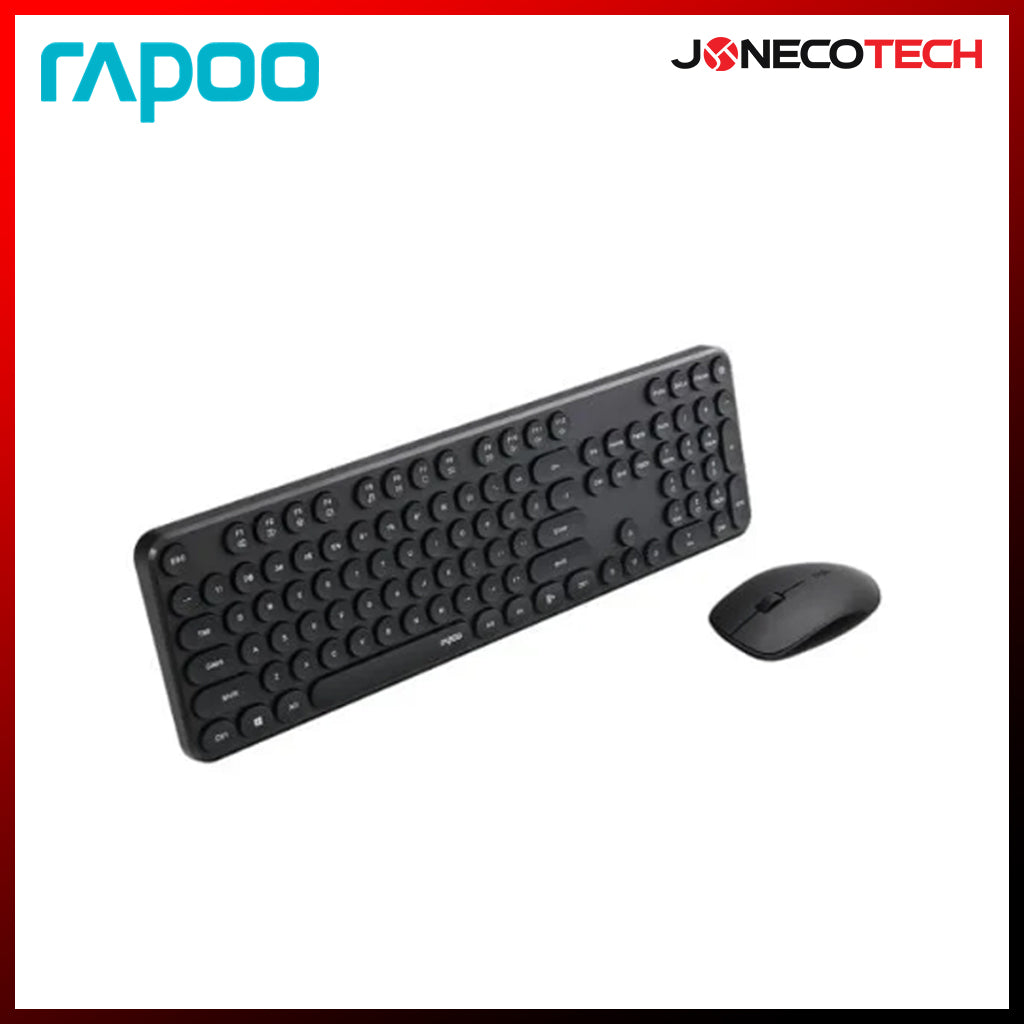 RAPOO X260S BLACK WIRELESS KEYBOARD AND MOUSE COMBO