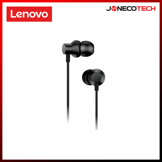 Lenovo HF130 Metal Earbud Headset 3.5mm Plug In Black (PTM7C02396)
