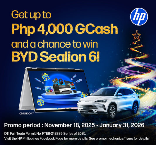 HP Gcash Rebate and a chance to win BYD Sealion 6