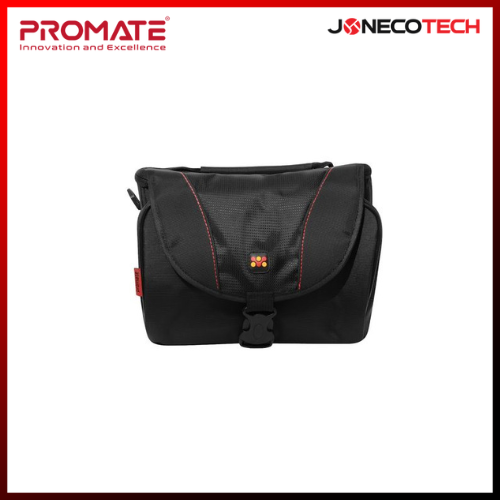 Promate XPose.M Camera Case with Front Storage, Side Mesh Pocket and Shoulder Strap Travel Bag