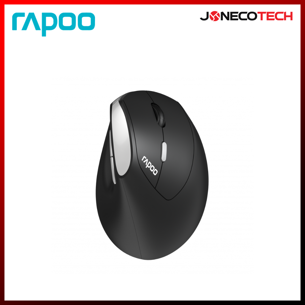 Rapoo EV250 Wireless Bluetooth Ergonomic Mouse 2.4G Wireless Silent Op ...
