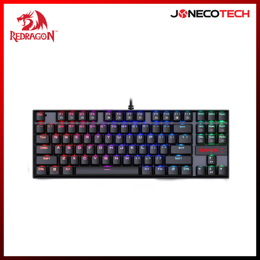 Redragon Kumara K552 RGB Backlit Mechanical Gaming Keyboard Blue Switch BLACK/WHITE