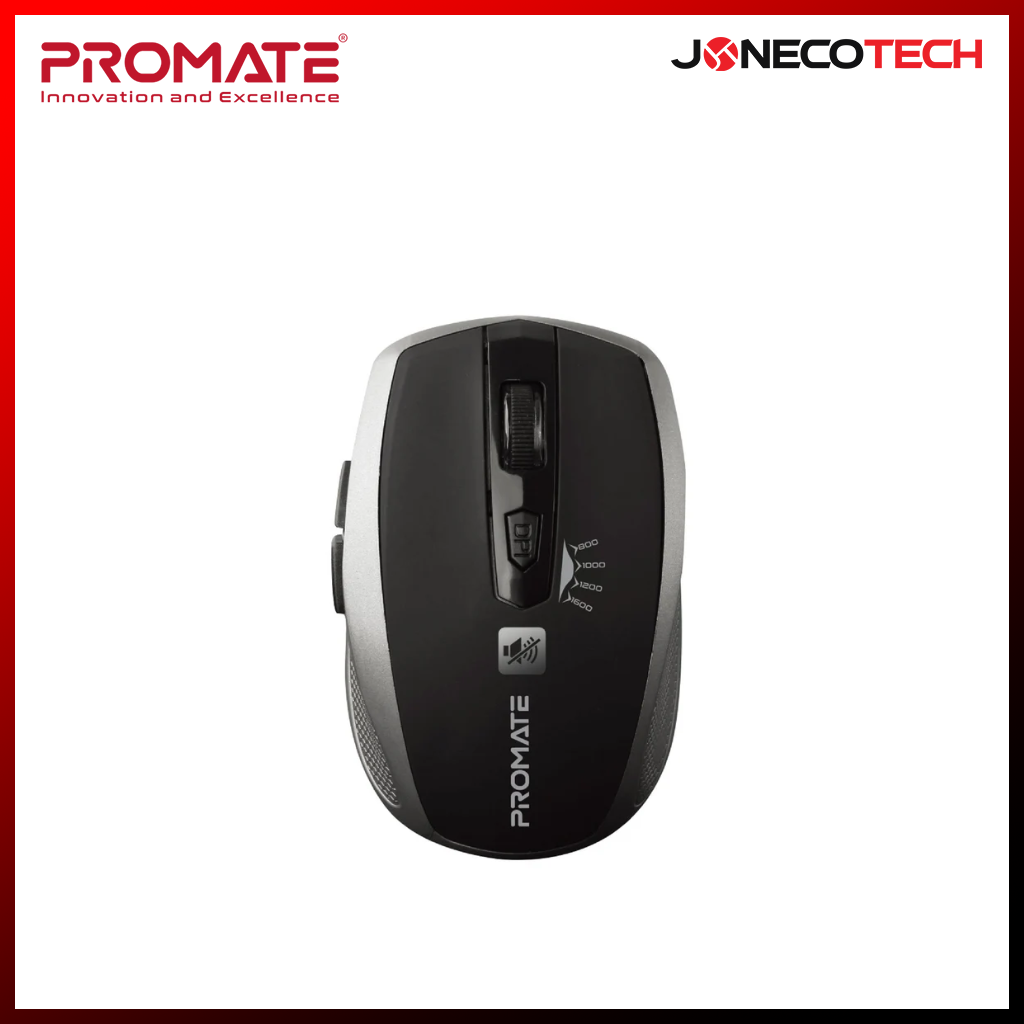 Promate Breeze Silent Switch Streamlined Wireless Mouse