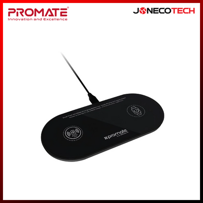 Promate Aurabase-2 Dual Fast Wireless Charging Station