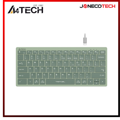 A4Tech Fstyler Bluetooth & 2.4G Wireless Keyboard FBX51C (Matcha Green)