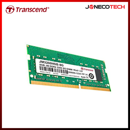 Transcend Jetram 8GB DDR4 3200MHZ CL22 SODIMM (JM3200HSB-8G)