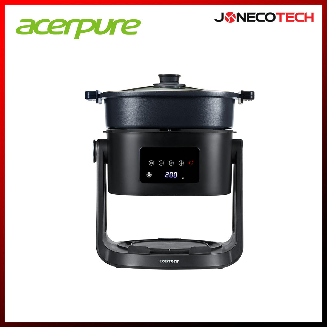 Acerpure Chef KF754-70B KF1 Black 2-in-1 Flip Air Fryer & Cooking Pot