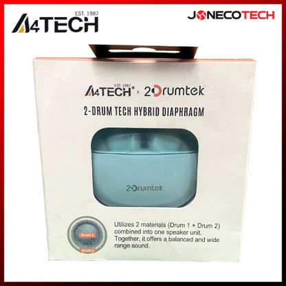 A4TECH B25 True Wireless Bluetooth Earphones (Icy Blue)