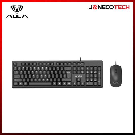 AULA AC101 Wired Keyboard and Mouse Combo for PC Laptop keyboard Kit Bundle USB Plug And Play