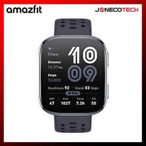 [New Arrival] Amazfit Bip 6 Smartwatch 1.97" AMOLED Display Bluetooth Phone Up To Two Weeks Of Battery Life- BLACK