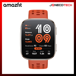 [New Arrival] Amazfit Bip 6 Smartwatch 1.97" AMOLED Display Bluetooth Phone Up To Two Weeks Of Battery Life- RED
