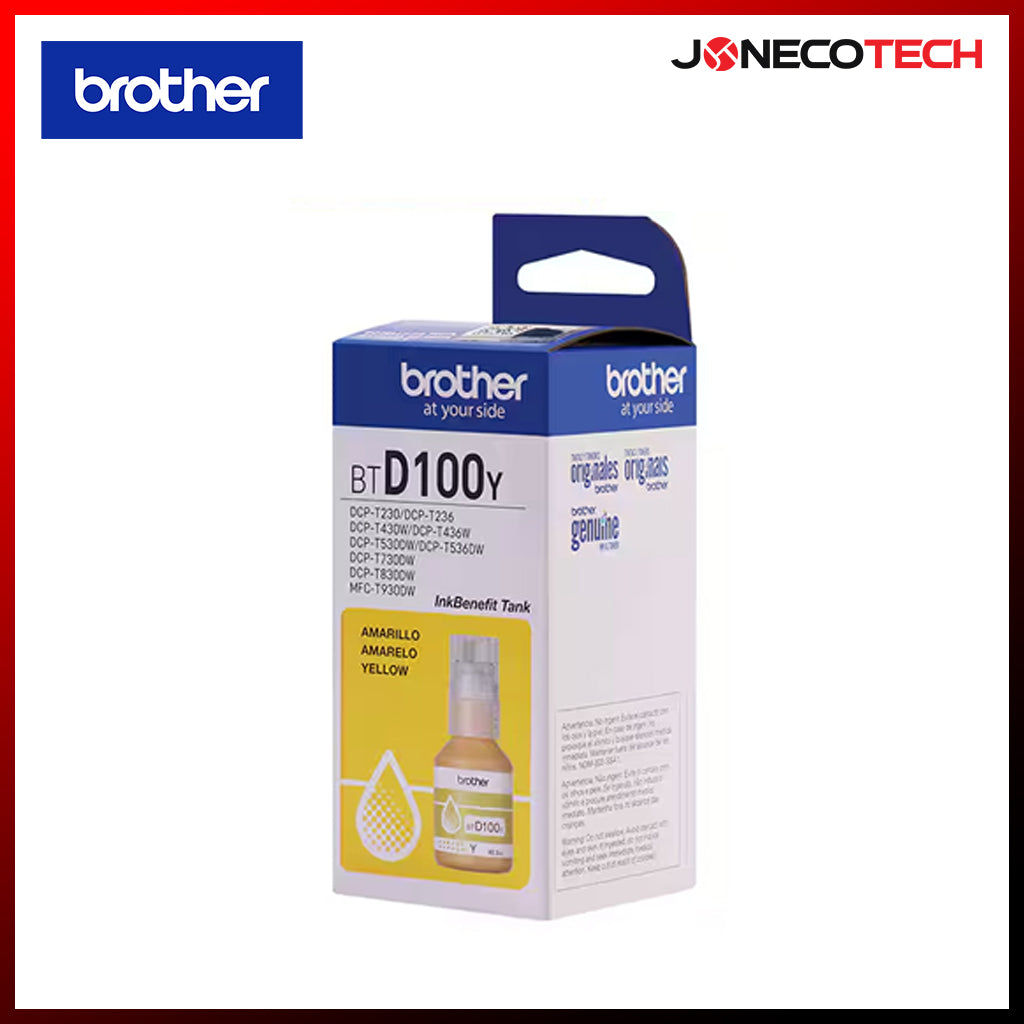 BROTHER BTD100Y Ink Bottle (Yellow)