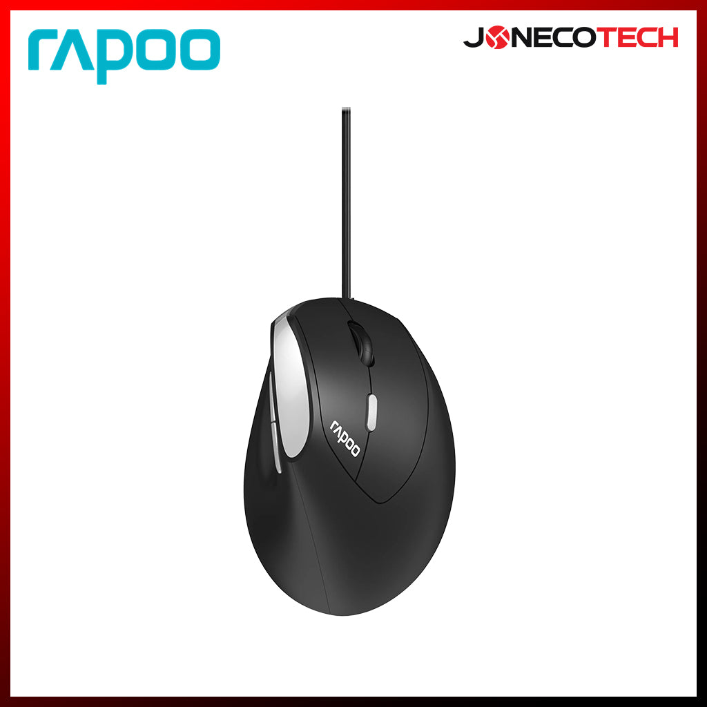 Mouse Rappo Ev RAPOO EV200 SILENT WIRED ERGONOMIC MOUSE – Joneco Tech