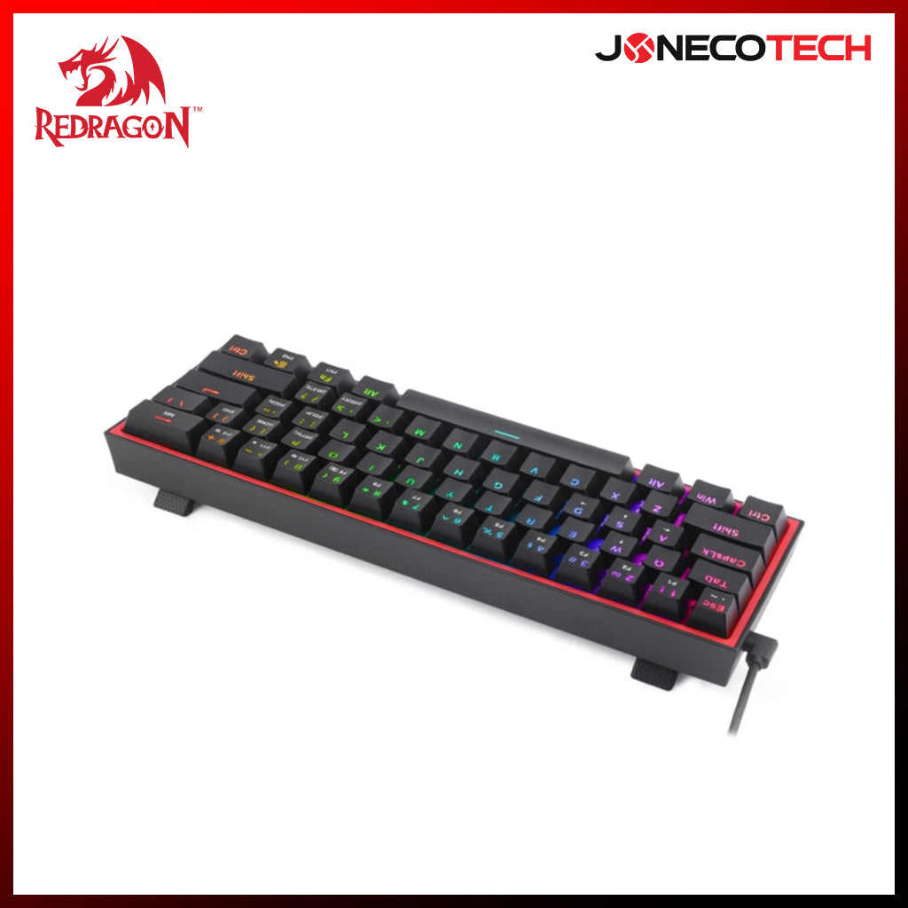 REDRAGON K617-RGB FIZZ RD BLACK KEYBOARD