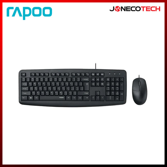 RAPOO NX1600 WIRED OPTICAL MOUSE & KEYBOARD