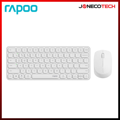 RAPOO 9010M ULTRA-SLIM MULTI-MODE WIRELESS KEYBOARD AND MOUSE COMBO WHITE