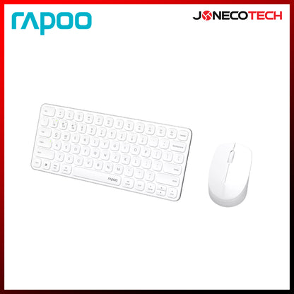 RAPOO 9010M ULTRA-SLIM MULTI-MODE WIRELESS KEYBOARD AND MOUSE COMBO WHITE